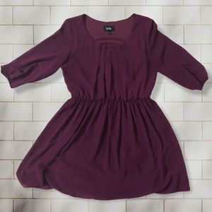 Burgundy Mini Dress